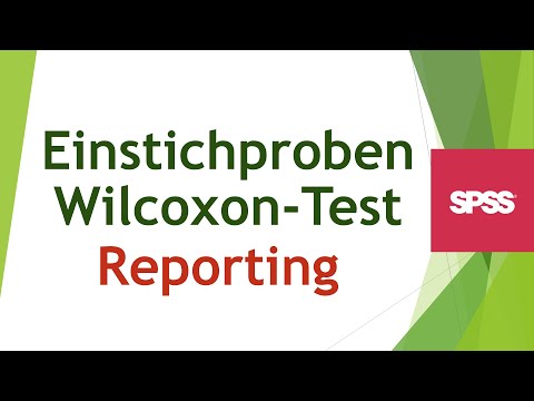 Einstichproben Wilcoxon-Test berichten - SPSS-Output