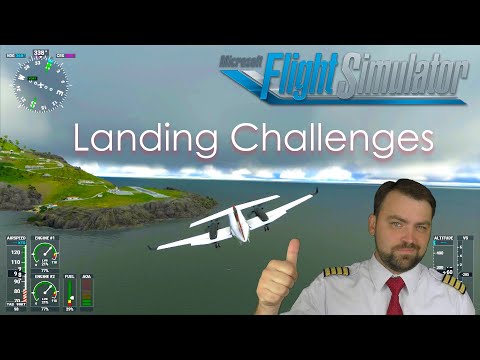 Real Pilot Plays Microsoft Flight Simulator 2020 Landing Challenges