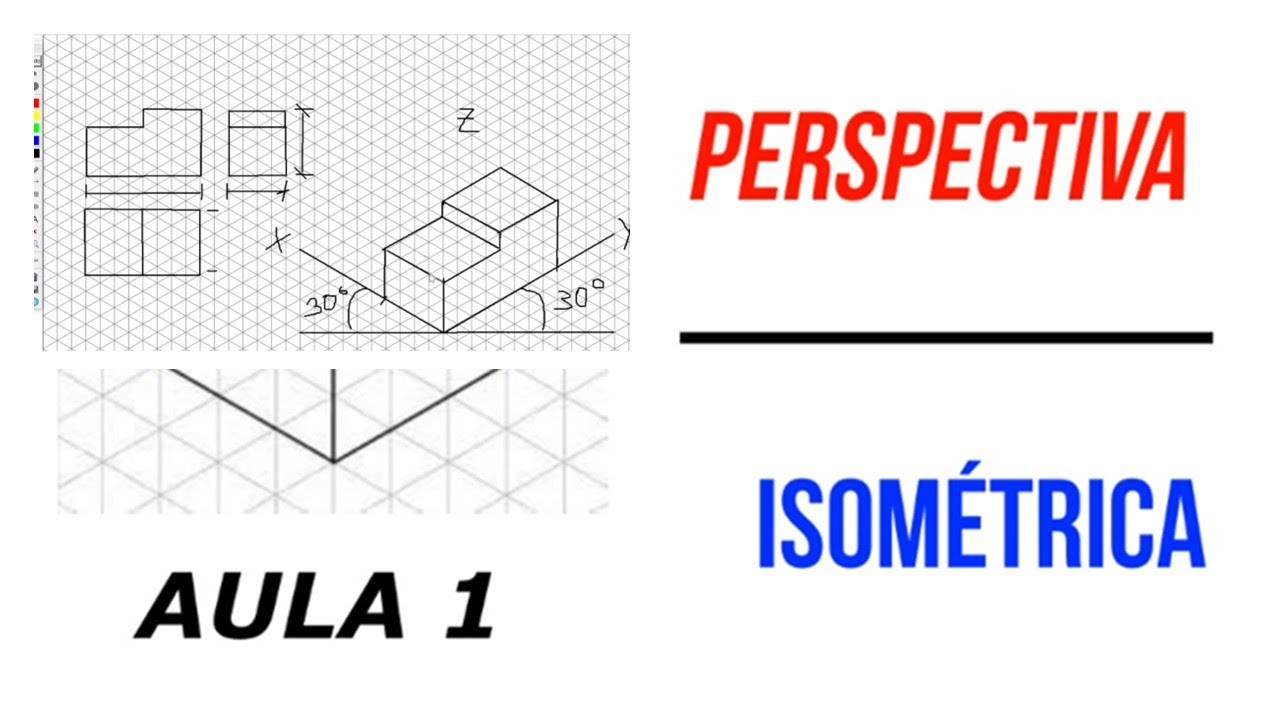 Criando PERSPECTIVA ISOMÉTRICA , das vistas ortográficas - AULA 1