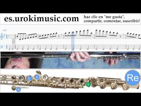 Tutorial de Flauta OneRepublic - Future Looks Good Clases Notas Parte#1 um-927