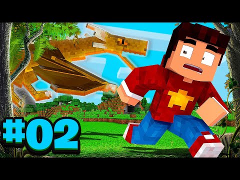 Minecraft: DRAGÃO DE BRONZE APARECEU! - VIDA DE DRAGÃO #2 ‹‹ L3VI ››