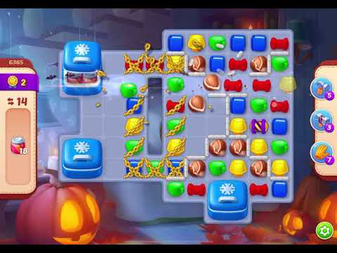 HomeScapes Level 6365 no boosters (17 moves)