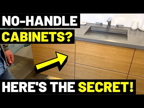 Here's How To Get HANDLELESS CABINETS!! ("No-Handle" Custom Modern Cabinets--Hardware Explained!)