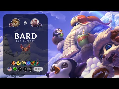 Bard Support vs Rakan - NA Grandmaster Patch 13.5