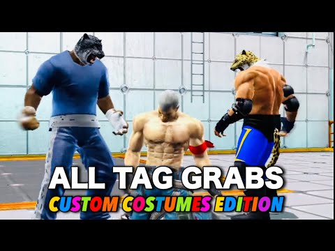 Tekken Tag Tournament 2 - All Tag Grab Animations (Showcase Only) (4K)