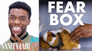 Black Panther Cast Touches a Chameleon, a Guinea Pig, and Other Weird Stuff | Fear Box | Vanity Fair video