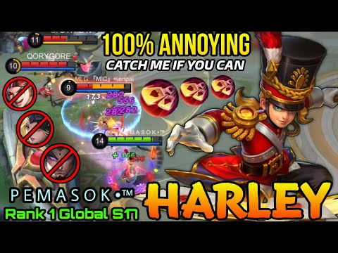 Catch Me If You Can!! - Top 1 Global Harley S17 by P E M A S O K •™ - Mobile Legends: Bang Bang