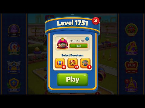 Royal Match - King Robert - Level 1751 to 1760 (express gameplay - 10 levels on single life)