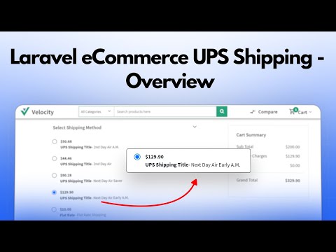 Laravel eCommerce UPS Shipping - Overview