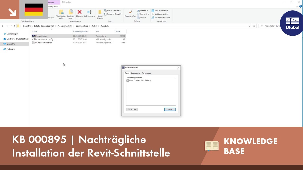 KB 000895 | Nachträgliche Installation der Revit-Schnittstelle