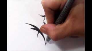 Zodiac Tattoos - Drawing Pisces and Taurus Signs Combined - Tribal Design