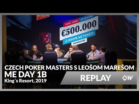 SPREPLAY: Leoš Mareš na televíznom stole ME Czech Poker Masters [500,000€ GTD]