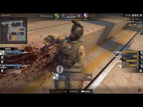 CS:GO - SK Gaming vs.Ghost [Train] - ECS - Esports Championship Series S4 | NA - MAP 1