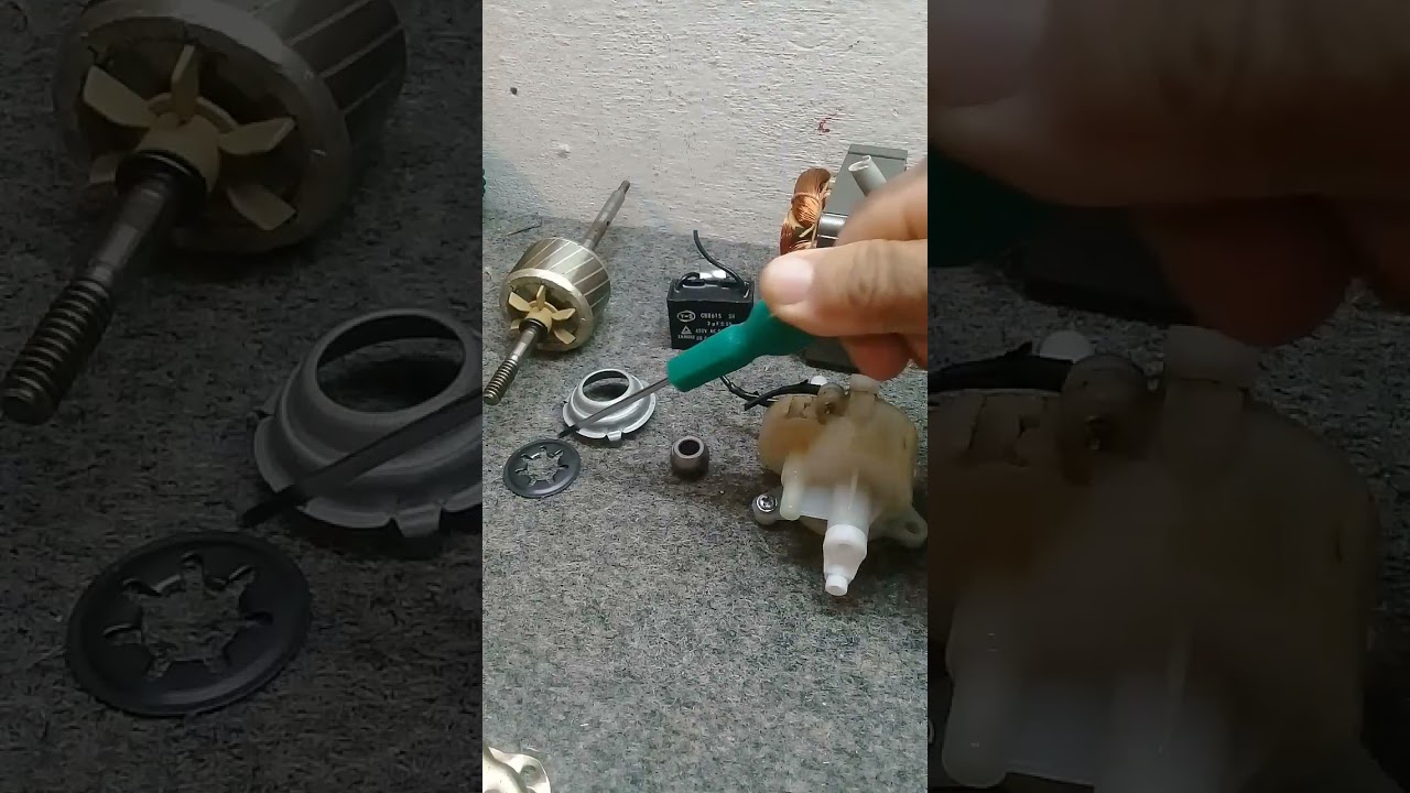 Watch Now Peças de um motor de ventilador. Peças de um motor de ventilador.
