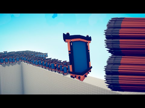 CAN 100x HALLOWEEN MIRROR SHIELD CROSS THE BRIDGE? - TABS | Totally Accurate Battle Simulator 2022