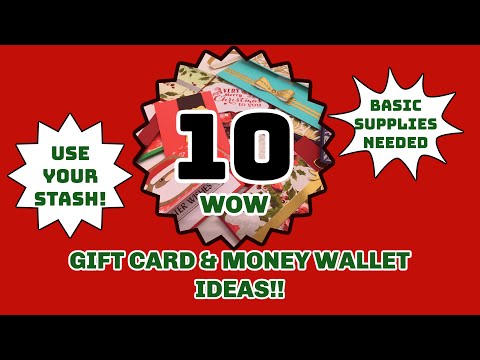 🎅10 Gift Card/Money Wallet POP UP'S & SLIDERS!🎄