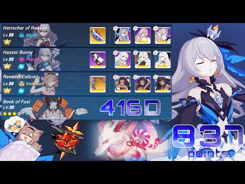 [Honkai Impact 3 SEA] EX Abyss RL (416D) - Hellmaru (837 pts) HR(SS) HB(SSS) RC(SSS) Fuxi 3*