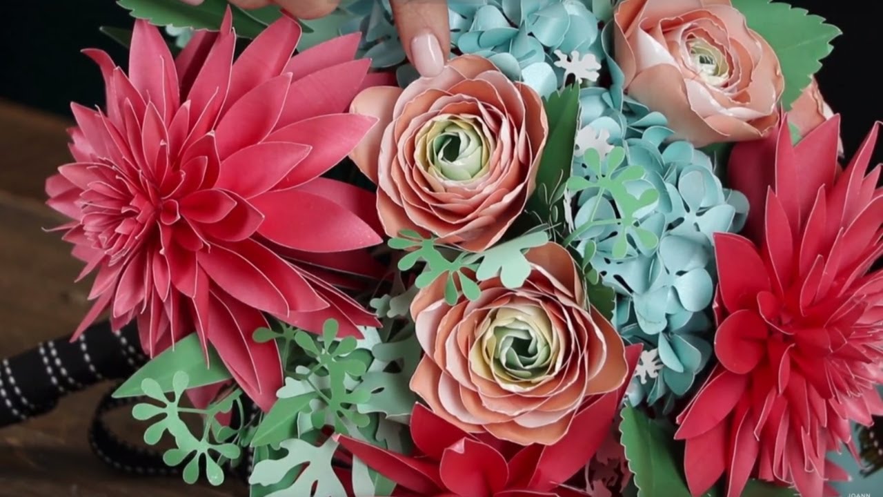 Lia Griffith Paper Ranunculus Bouquet Video