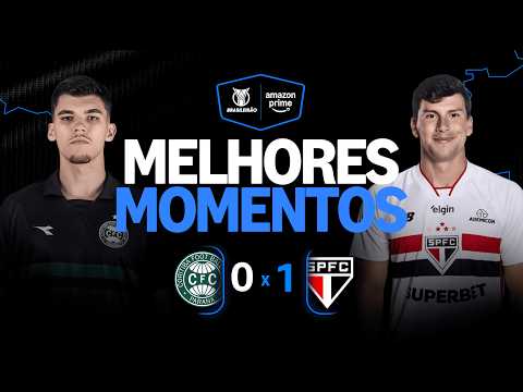 Gols e lances de Coritiba x São Paulo