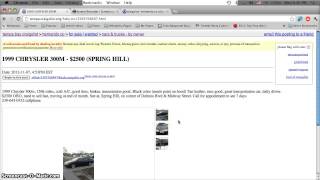 Craigslist Hernando County Florida Used Cars for Sale by Owner - Prices Under $2000 Available