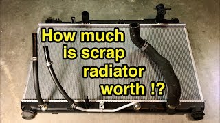 How much is scrap car radiator worth?