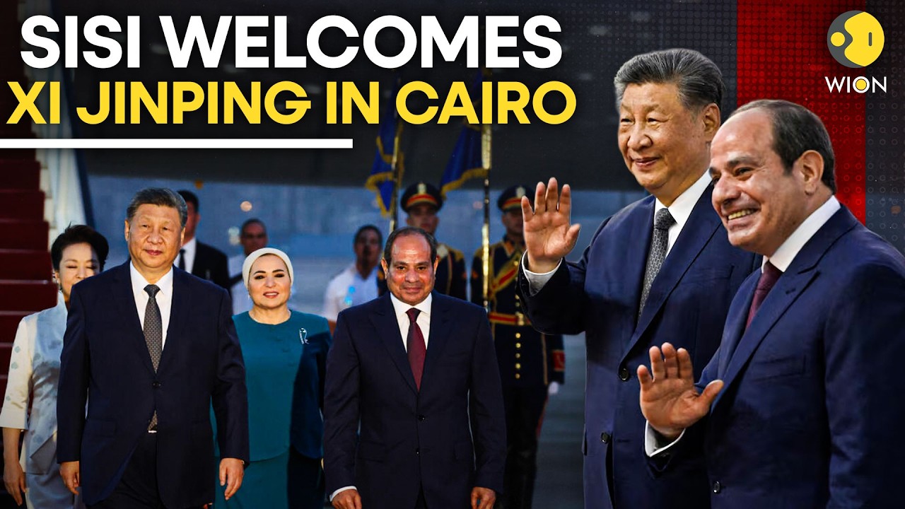 Xi Jinping In Egypt | Sisi Welcomes Chinese President In Cairo | 70 Years Of China-Egypt Ties