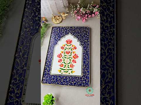 Meenakari Art inspired jharoka #trending #shorts #rajasthan #diy #indian #art #craft #floral #viral