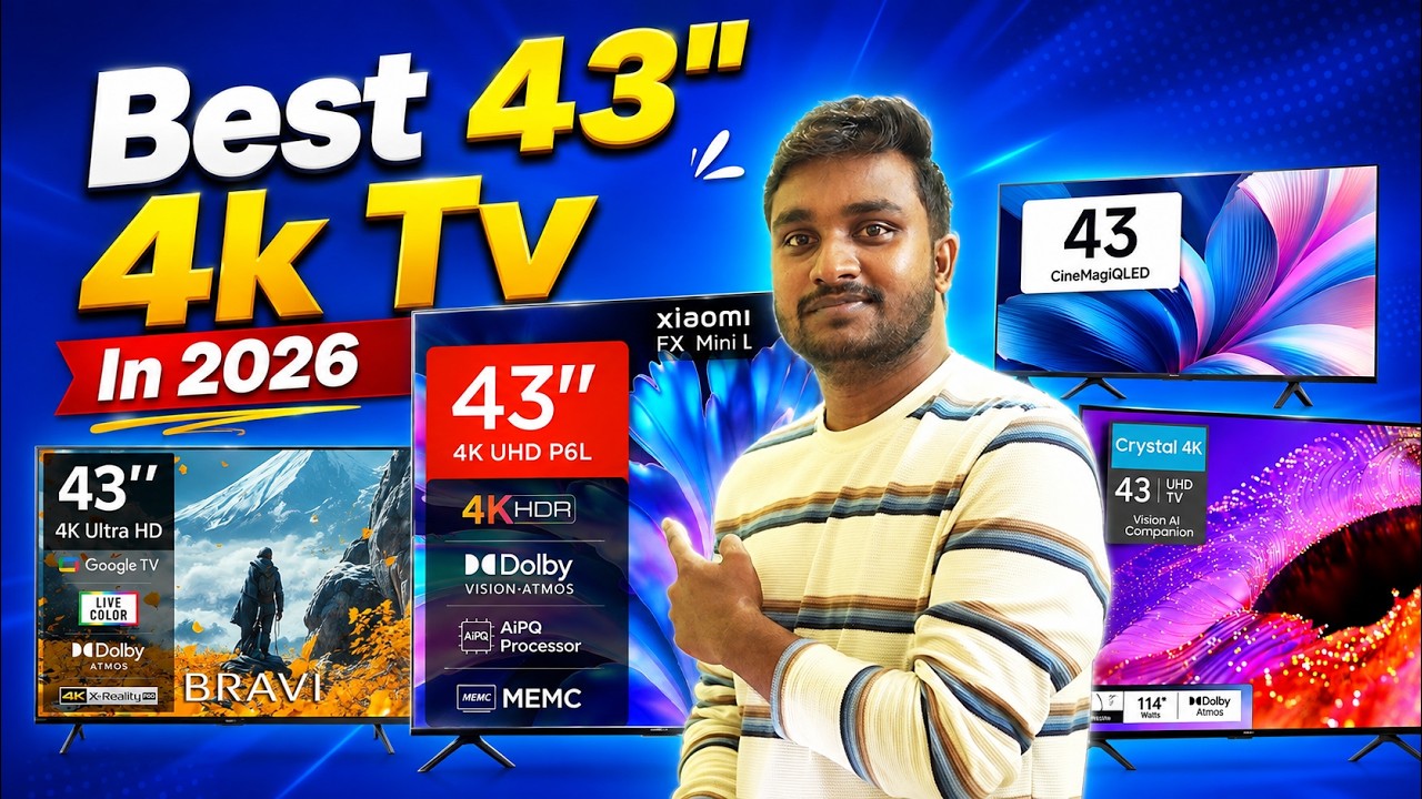 Best 43″ 4K Smart TVs in 2026 📺 Flipkart & Amazon Deals!