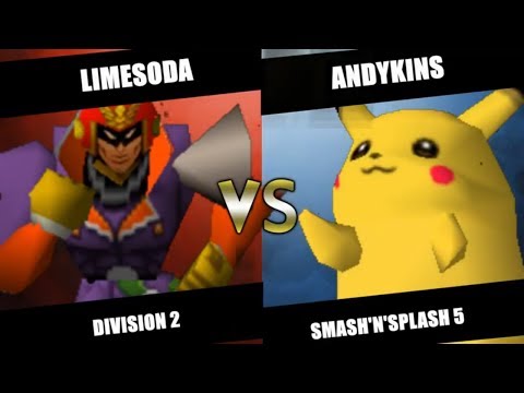 SnS5 SSB64 - LimeSoda (Captain Falcon) Vs. Andykins (Pikachu) Super Smash Bros. Division 2 Pools