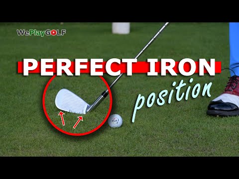 How to set your iron on the ground at address - Golf tip