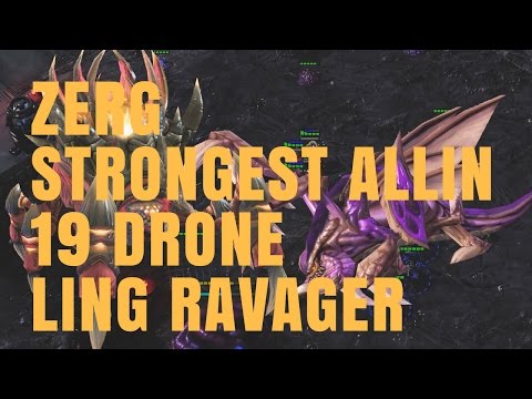 StarCraft 2: Ultimate Zerg Allin vs Every Race - 19 Drone Allin