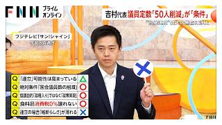維新・吉村代表“食品の消費税率0％”「譲れない」自民・維新政策協議の焦点は「議員定数削減」に…立憲・野田氏「維新はだまされる」