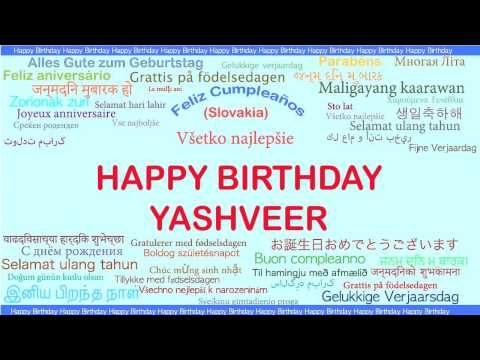 Yashveer   Languages Idiomas - Happy Birthday