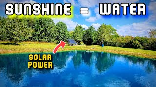 Pond High Water Mark! (in the fall) - RPS Solar Powered Well Pump is AWESOME!