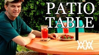 How to make a patio table. This outdoor table is easy to build!