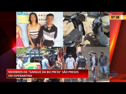 Polícia de Esperantina desarticula quadrilha chamada Gangue da Biz Preta 01 03 2021