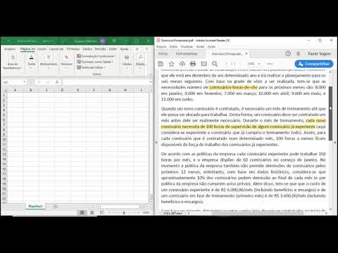 Exercício de Pesquisa Operacional Resolvido - Contratação de comissários de voo - Parte1