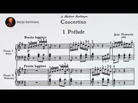 Jean Françaix - Concertino for Piano and Orchestra (1932)