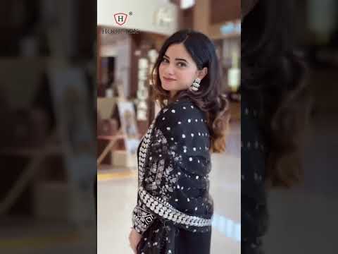 Hoor Tex H-84 Faux Georgette Wholesale Pakistani Salwar Suit – product video thumbnail
