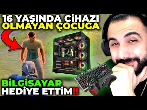 HİÇ CİHAZI OLMAYAN ÇOCUĞA BİLGİSAYAR HEDİYE ETTİM!! 🥰 HAYALİNİ GERÇEKLEŞTİRDİM! | PUBG MOBILE