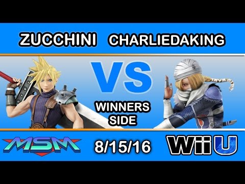 MSM 62 - Zucchini (Cloud) Vs. Charliedaking (Sheik) Winners Side - Smash Wii U