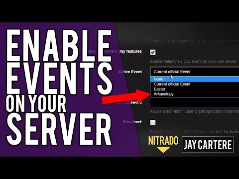 How To Enable Events On Your Server - Get Coloured Dinos/Arkaeology Event - ARK PS4 Server Tutorial