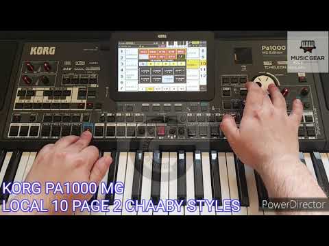 KORG PA1000 MG - DEMO 7 CHAABY STYLES P2 ايقاعات شعبي