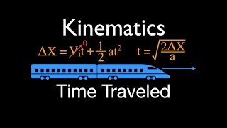 Physics, Kinematics (6 of 7) 1 D Horizontal Motion, Solve for Time, No. 1