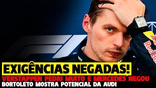 VERSTAPPEN BAIXA SALÁRIO, MAS EXIGÊNCIAS TRAVAM NEGOCIAÇÃO +BORTOLETO SURPREENDE | FÓRMULA 1