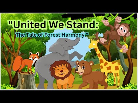 "United We Stand: The Tale of Forest Harmony" | animated story |  jungle animals story for kids