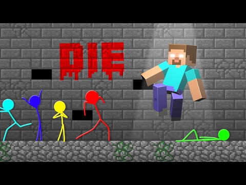 Stickman VS Minecraft: Haunted School - AVM Shorts Animation