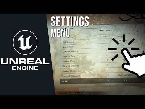 How to make an Advanced Settings Menu in Unreal Engine 5! (First Person Horror Character)