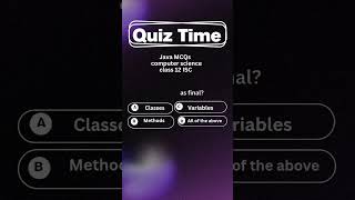Java MCQs Computer Science class 12 ISC #computerscienceclass12 #java#isc