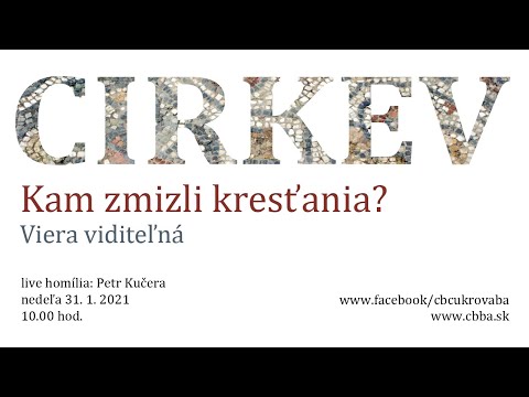 Boh áno, cirkev nie? #2 | Kam zmizli kresťania? - bohoslužby 31.1.2021